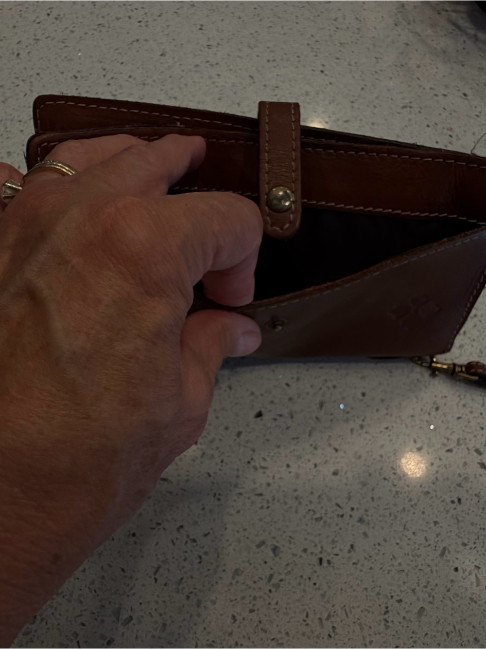 Patricia Nash brown leather wallet EUC - Picture 6 of 7